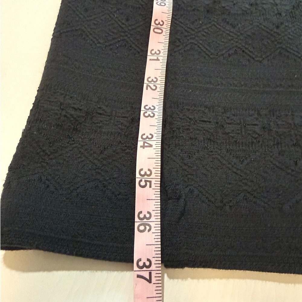 ABS Allen Schwartz Black Jacquard Cowl Neck Sheath Dress 6 3J19S92 Made in USA - Picture 5 of 7